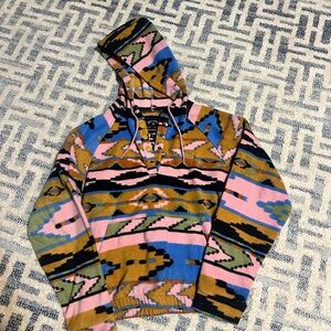 BILLABONGpink and multi colored hoodie!super cute and great condition.